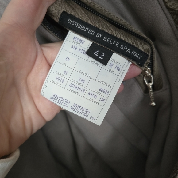 Postcard Designer Ski Jacket Wrinkle Design Winter Coat Women’s Size 42/ M - Picture 6 of 10